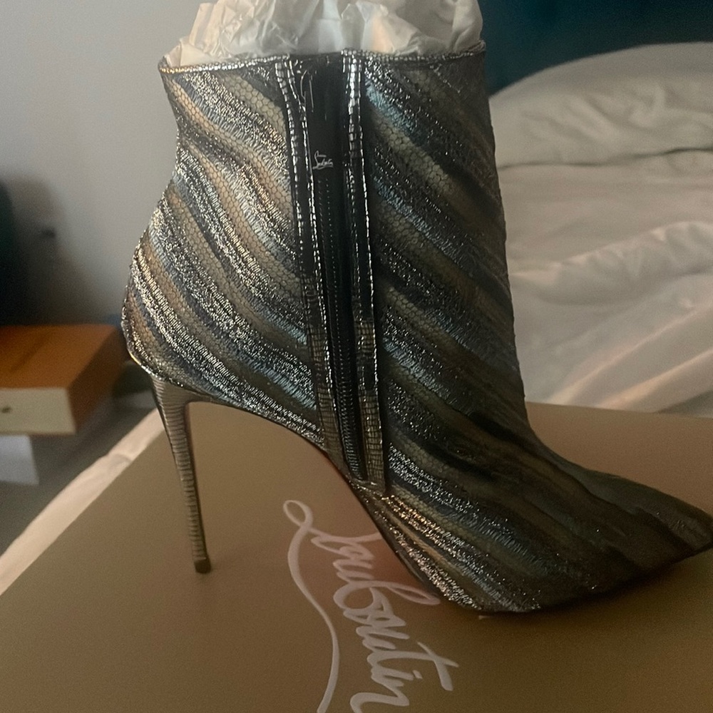 Christian louboutin gisbybootie Blk/Silver